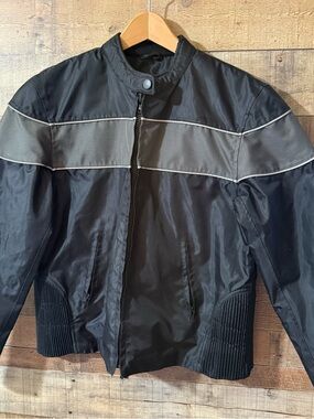Leather Gallery Thinsulate Motorcycle Jacket Mens Medium Black